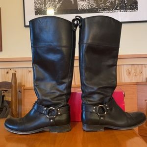 Frye Tall Harness Leather Boots size 7.5